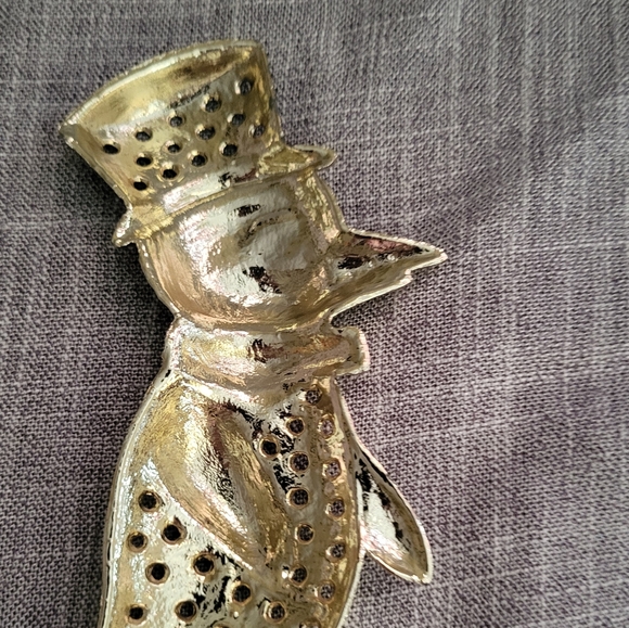 Vintage Brass Penguin Earring Holder Libby Jewelry Minder - Picture 7 of 8